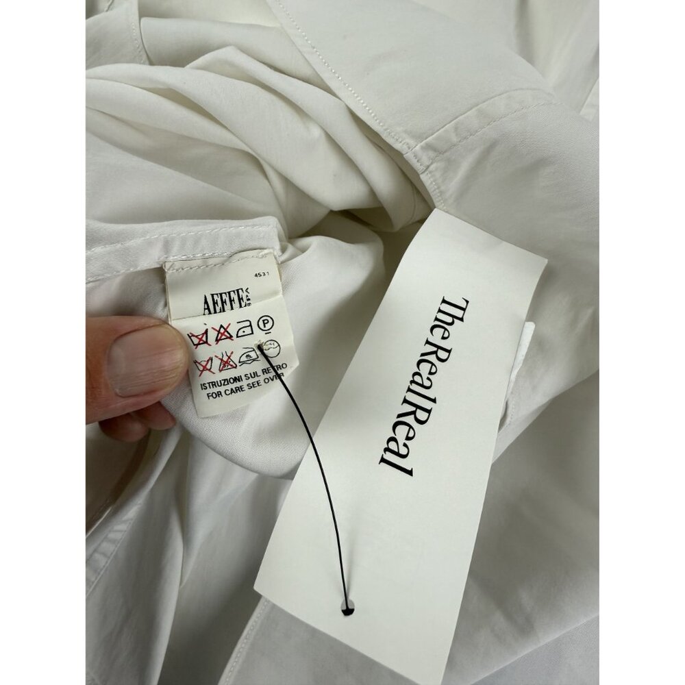 Moschino Cheap and Chic Shirt Button Up White Women's Size 10US It44 Italy - Picture 7 of 8
